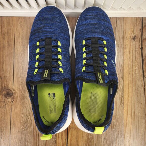 Skechers Go Walk Flex Ultra Mens Sz 9 Blue Slip On Walking Sneakers Shoes 216484 - Picture 5 of 9